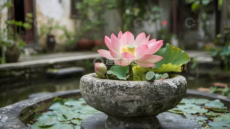 高清大图下载【趣麦麦图】莲花园艺摄影3