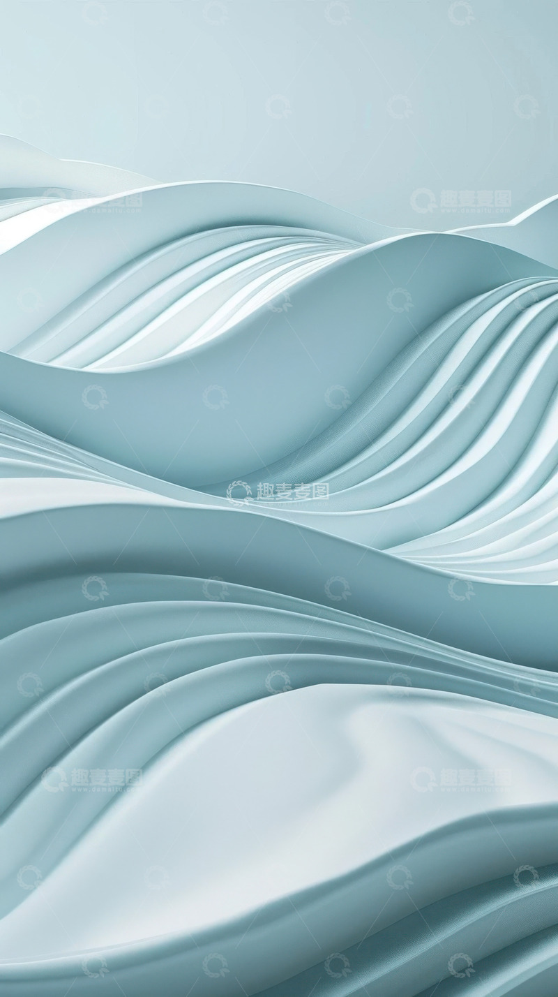 薄沙缠绕光线特效AI插画壁纸背景图片素材2