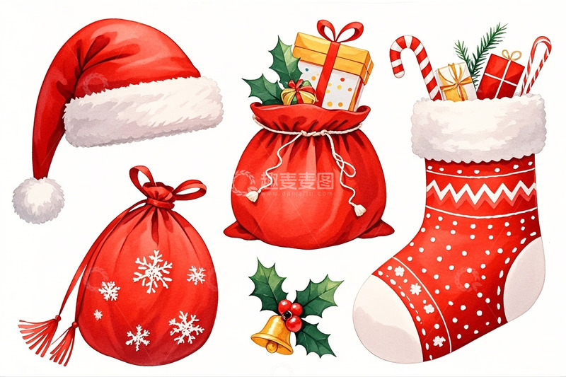 高清大图下载【趣麦麦图】圣诞节节日元素2
