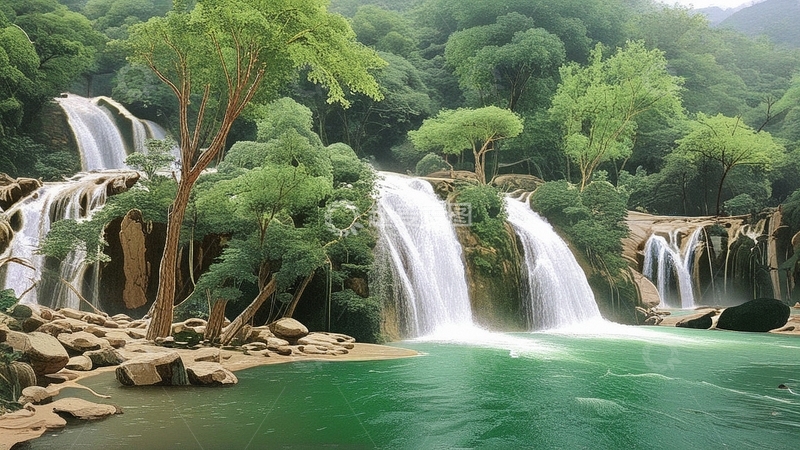 高清大图下载【趣麦麦图】国潮山水风景2