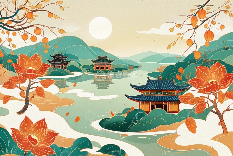 高清大图下载【趣麦麦图】国潮插画艺术插画12