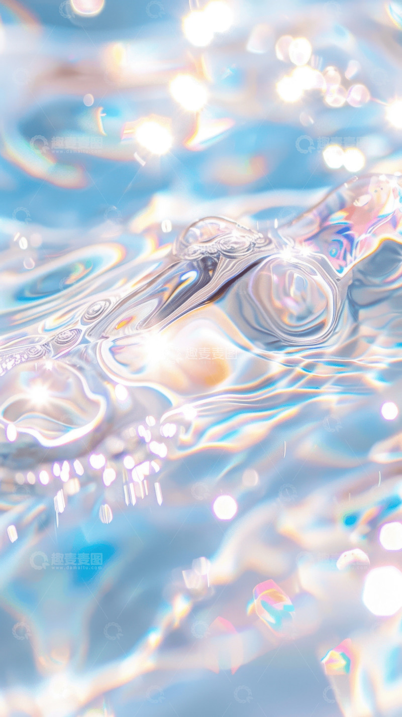 炫彩光斑光线特效AI插画壁纸背景图片素材12