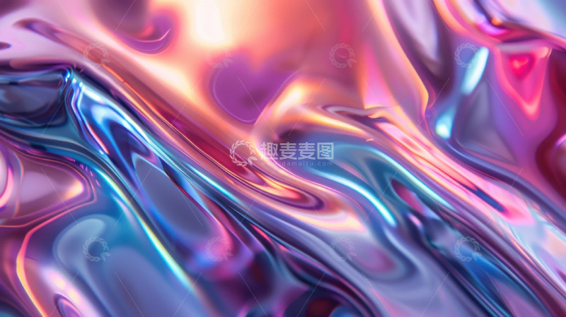 光粼粼光班特效AI插画壁纸背景图片1