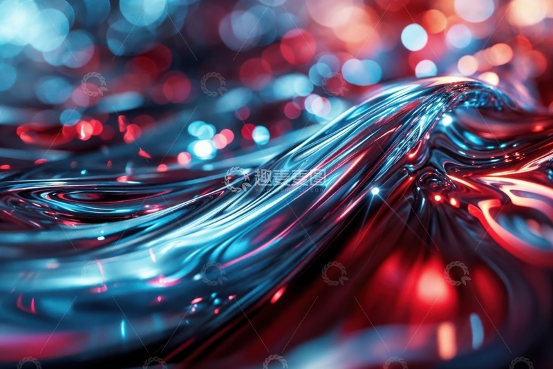 炫彩光斑光线特效AI插画壁纸背景图片素材11