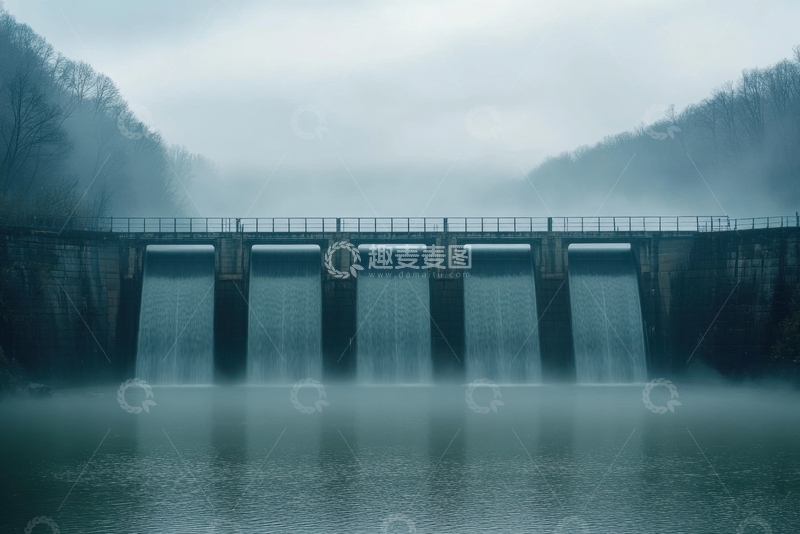 高清大图下载【趣麦麦图】大坝水闸建筑摄影