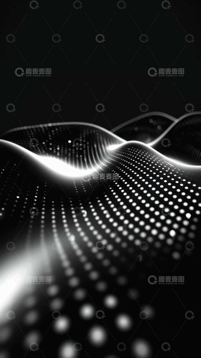 炫彩光斑光线特效AI插画壁纸背景图片素材