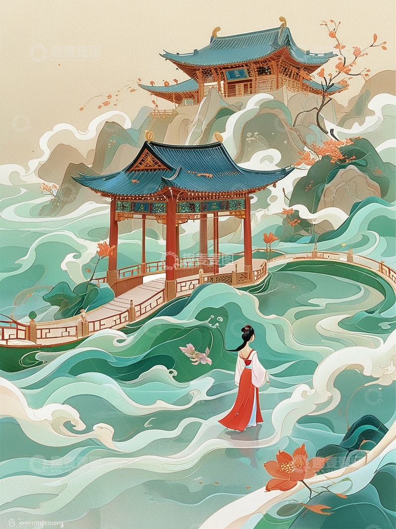 国潮插画艺术插画2