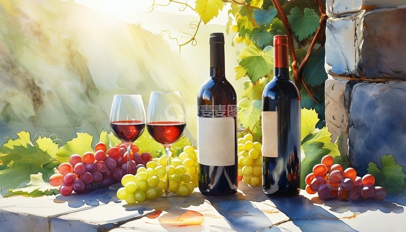 高清大图下载【趣麦麦图】红酒葡萄酒背景4