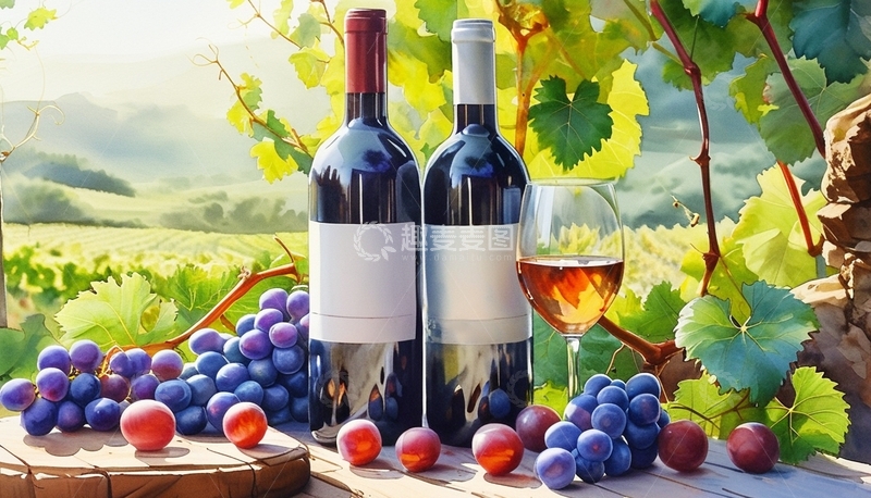 高清大图下载【趣麦麦图】红酒葡萄酒背景3