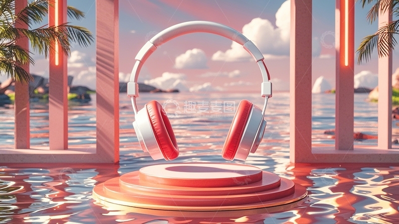 高清大图下载【趣麦麦图】自然耳机音乐节背景