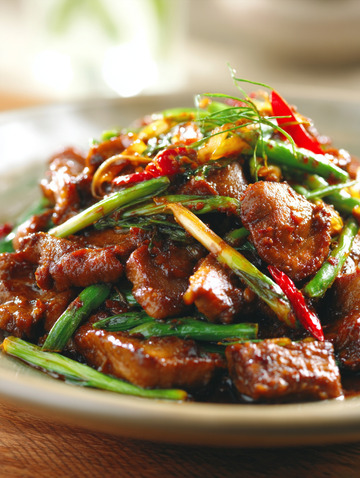 小炒肉家常菜摄影图6