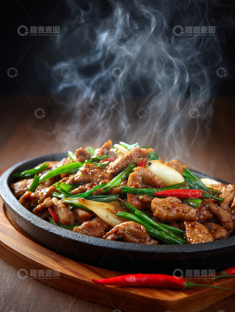 高清大图下载【趣麦麦图】小炒肉家常菜摄影图1