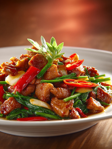 小炒肉家常菜摄影图10