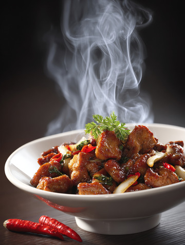 小炒肉家常菜摄影图4