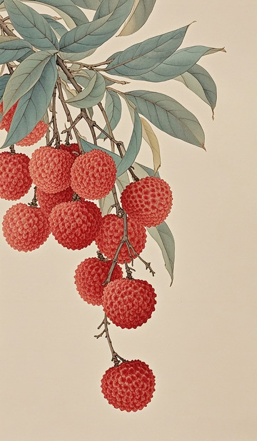 荔枝工笔画5