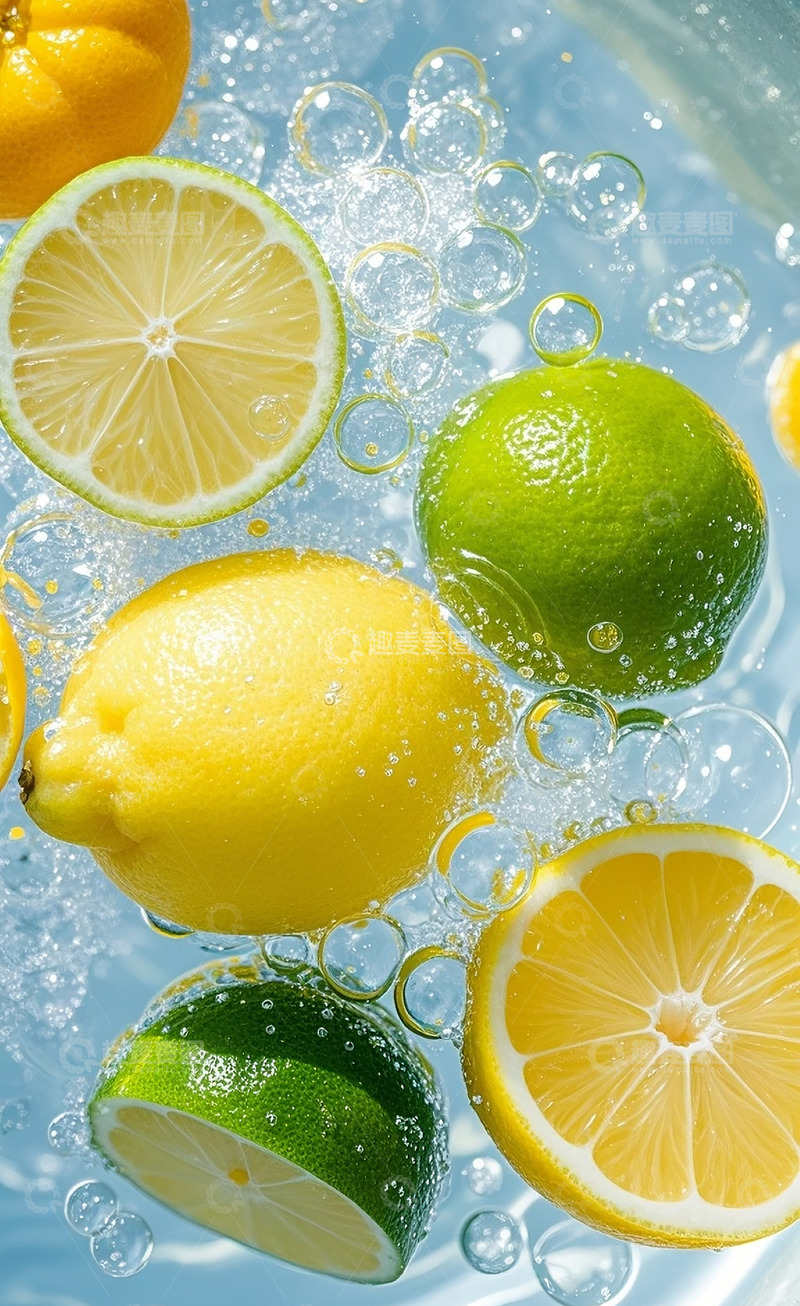 高清大图下载【趣麦麦图】柠檬切片16