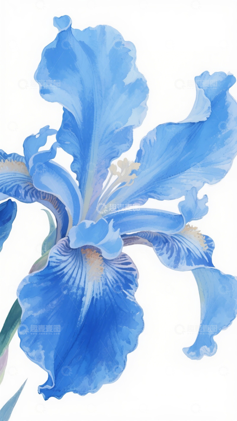 高清大图下载【趣麦麦图】萱草花插画