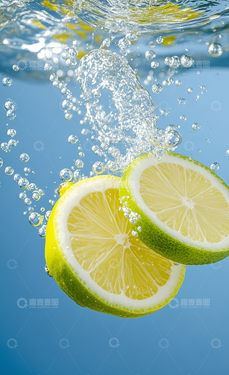 高清大图下载【趣麦麦图】柠檬切片11