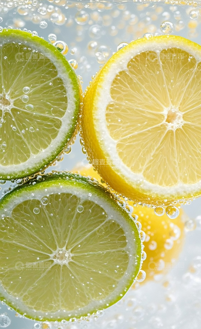 高清大图下载【趣麦麦图】柠檬切片15