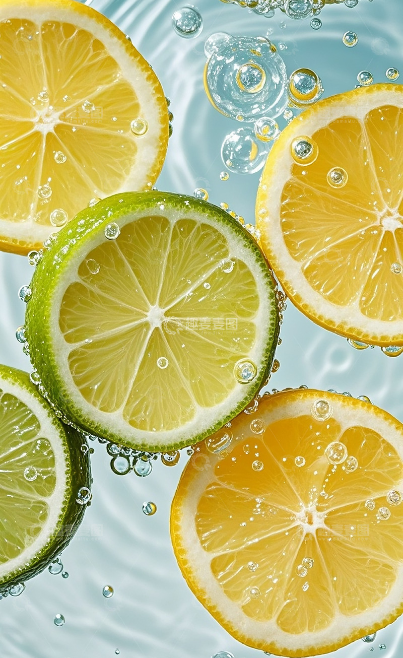 高清大图下载【趣麦麦图】柠檬切片14