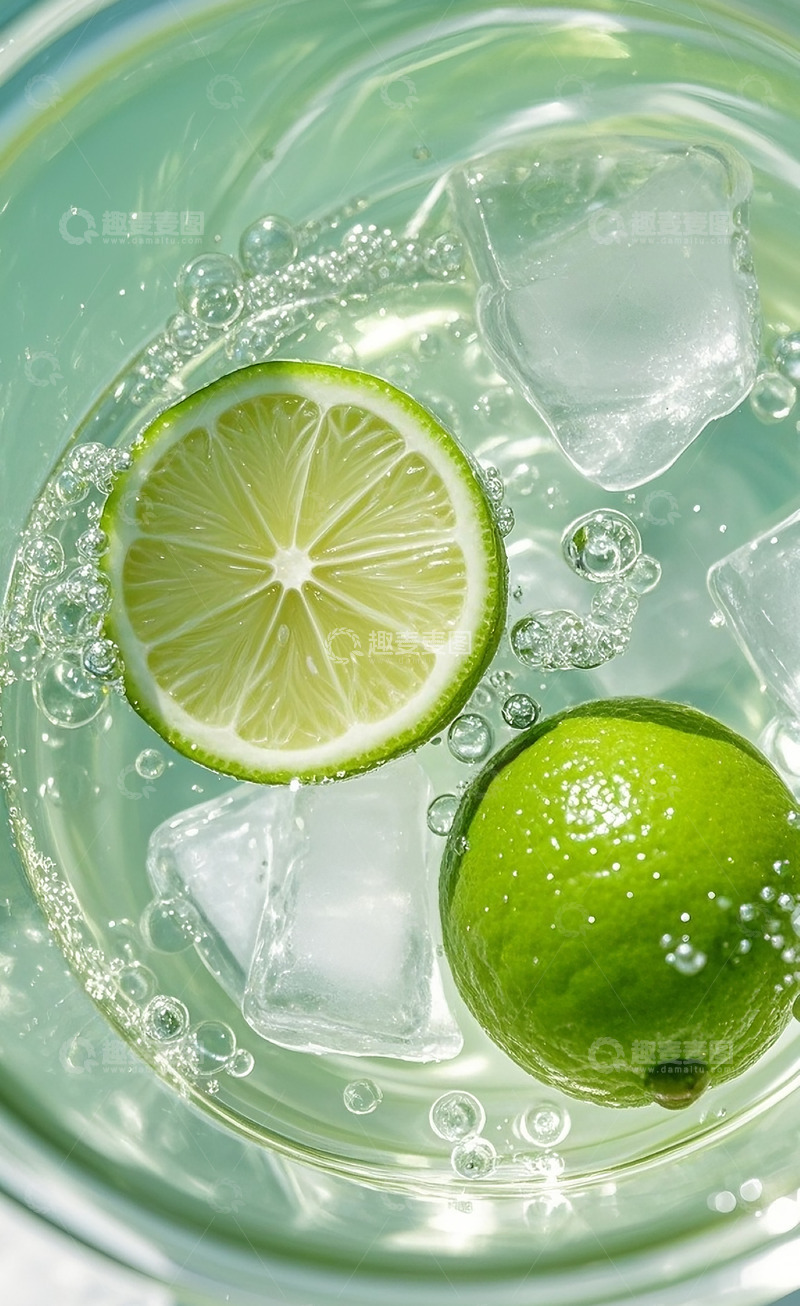 高清大图下载【趣麦麦图】青柠切片1