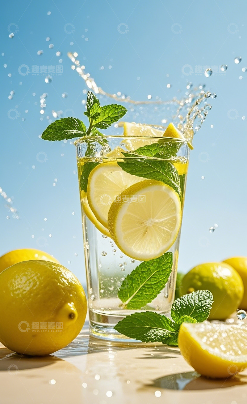 高清大图下载【趣麦麦图】夏日柠檬饮品7