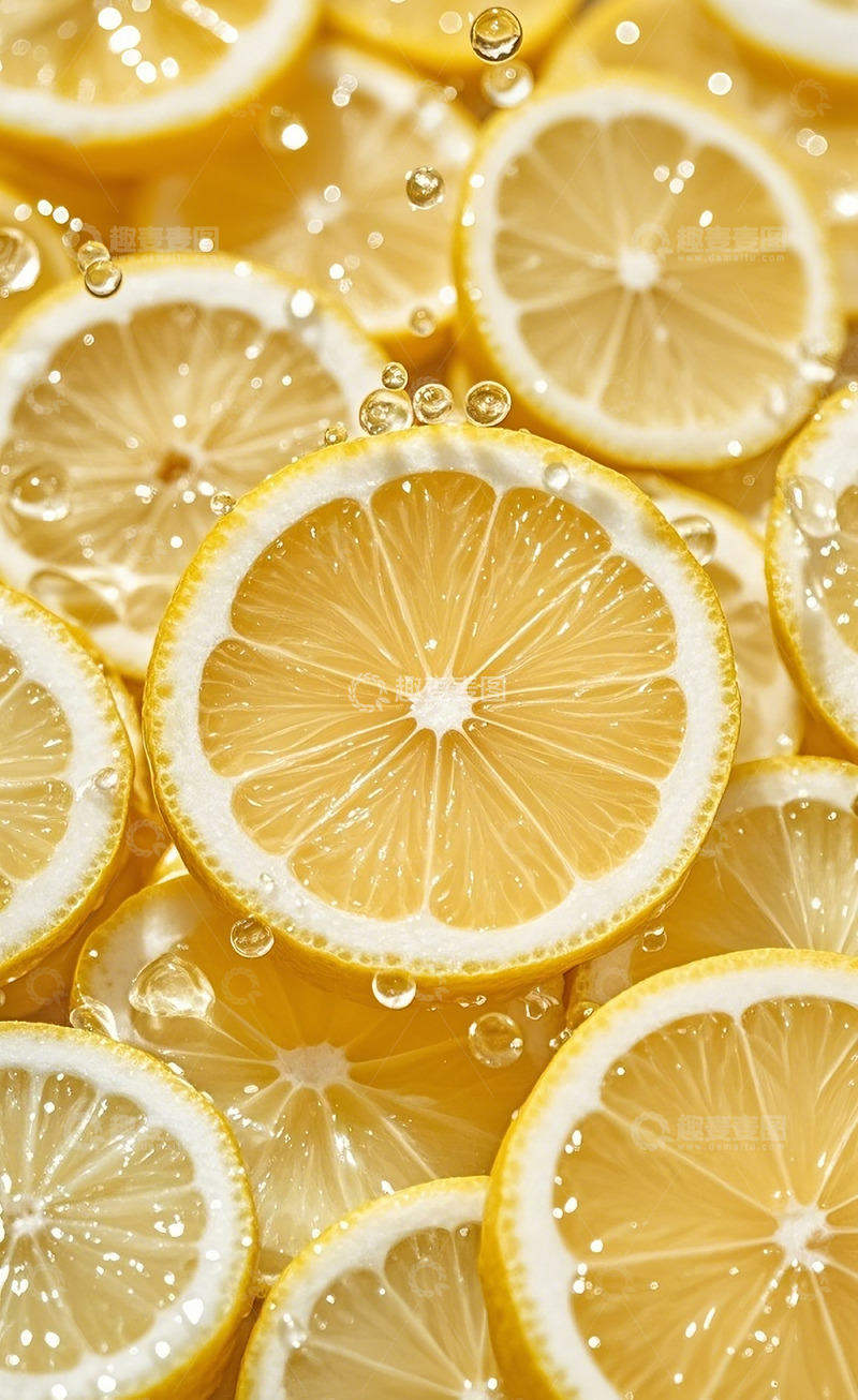 高清大图下载【趣麦麦图】柠檬切片12