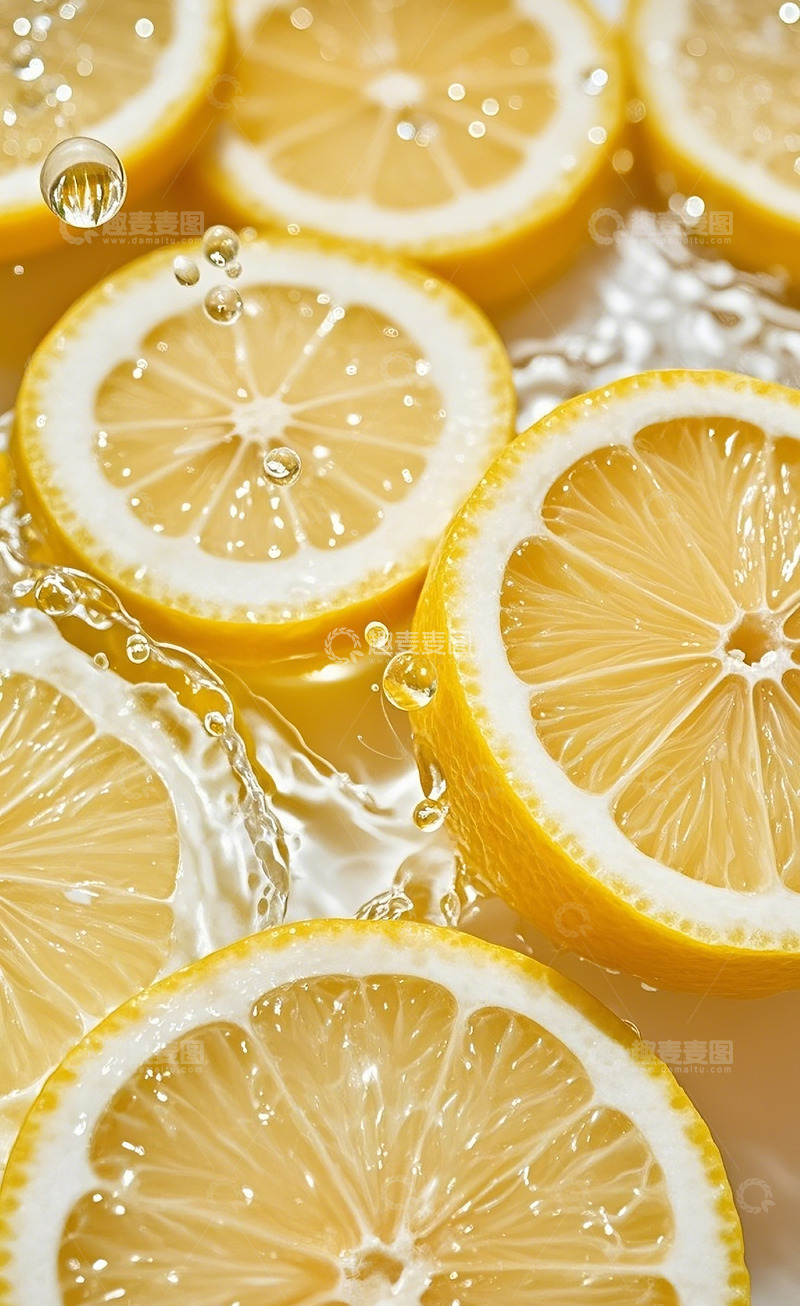 高清大图下载【趣麦麦图】柠檬切片17