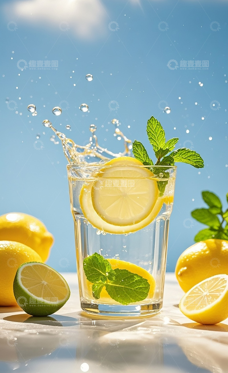 高清大图下载【趣麦麦图】夏日柠檬饮品14