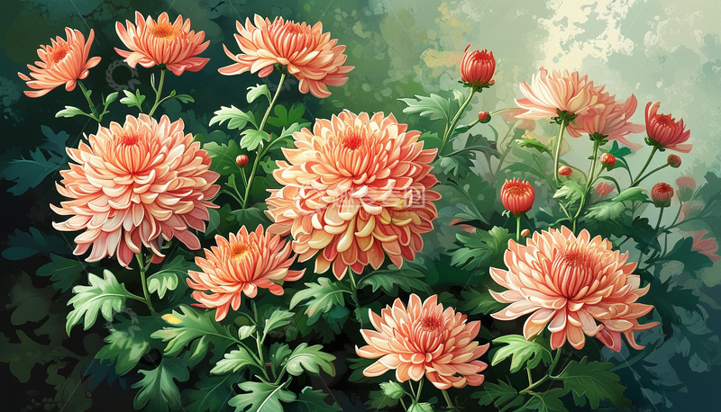 高清大图下载【趣麦麦图】植物菊花背景