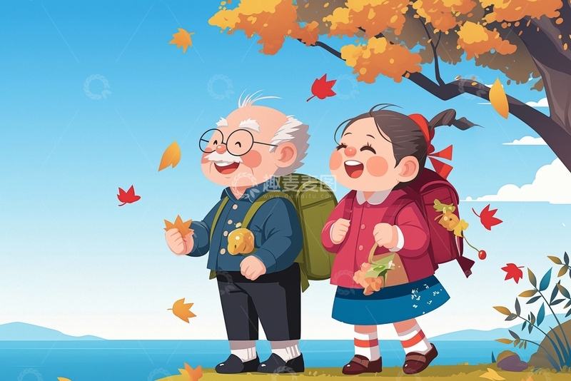 高清大图下载【趣麦麦图】重阳节人物素材3