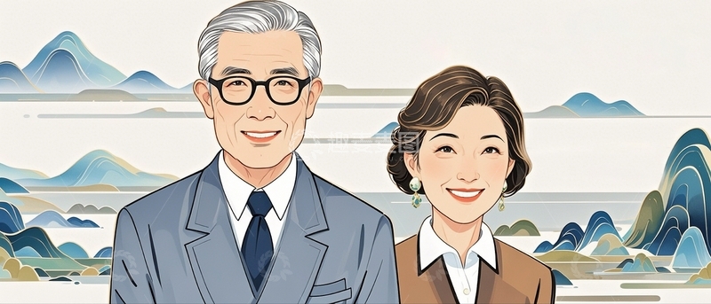 高清大图下载【趣麦麦图】重阳节人物素材2