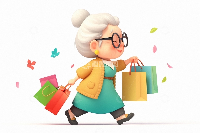 高清大图下载【趣麦麦图】618电商促销人物11