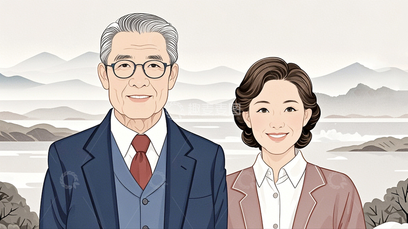 高清大图下载【趣麦麦图】重阳节人物素材5