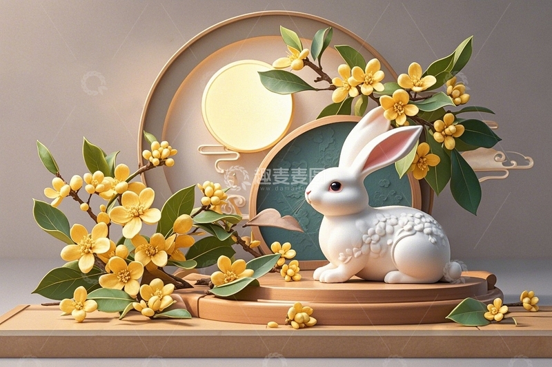 高清大图下载【趣麦麦图】中秋节节日背景48