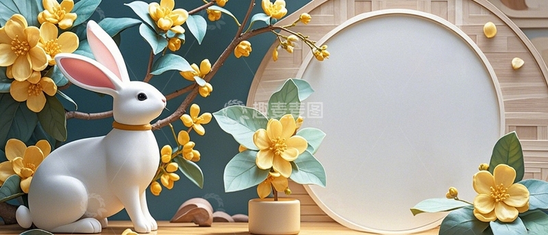 高清大图下载【趣麦麦图】中秋节节日背景8