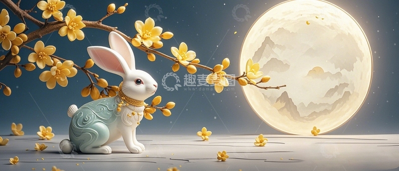 高清大图下载【趣麦麦图】中秋节节日背景46