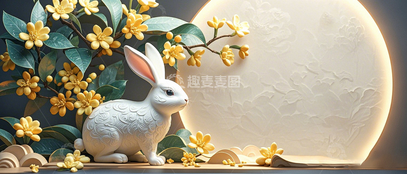 高清大图下载【趣麦麦图】中秋节节日背景27