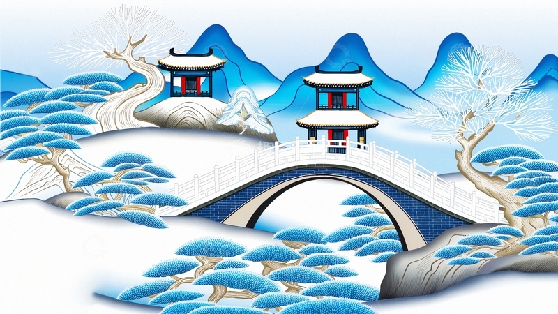 高清大图下载【趣麦麦图】冬季大雪背景2