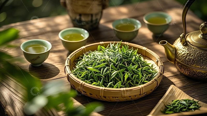 高清大图下载【趣麦麦图】春茶绿茶茶叶3