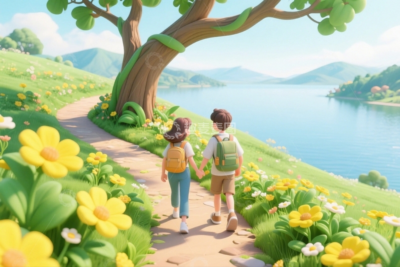 高清大图下载【趣麦麦图】旅游踏青假期旅行15