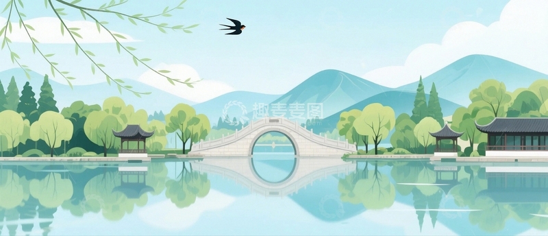 高清大图下载【趣麦麦图】中国风山水背景34