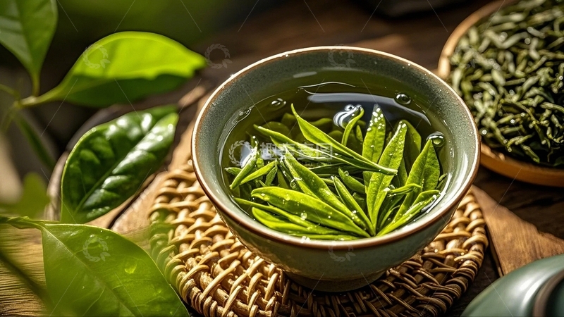 高清大图下载【趣麦麦图】春茶绿茶茶叶6