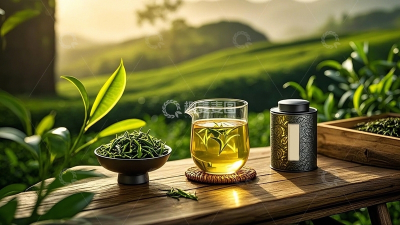 高清大图下载【趣麦麦图】绿茶新茶上市6