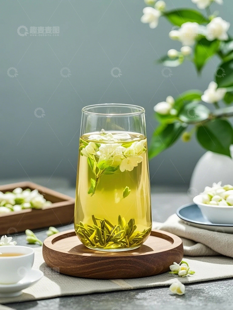 高清大图下载【趣麦麦图】绿茶新茶上市1