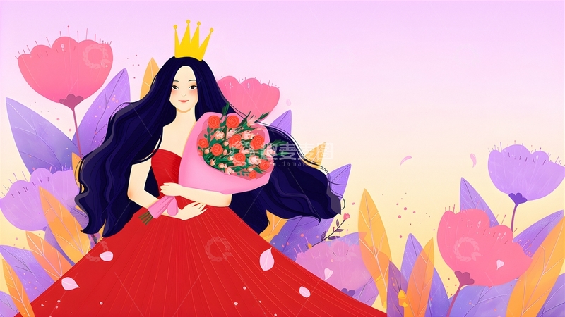 高清大图下载【趣麦麦图】-女神节女性节日素材23