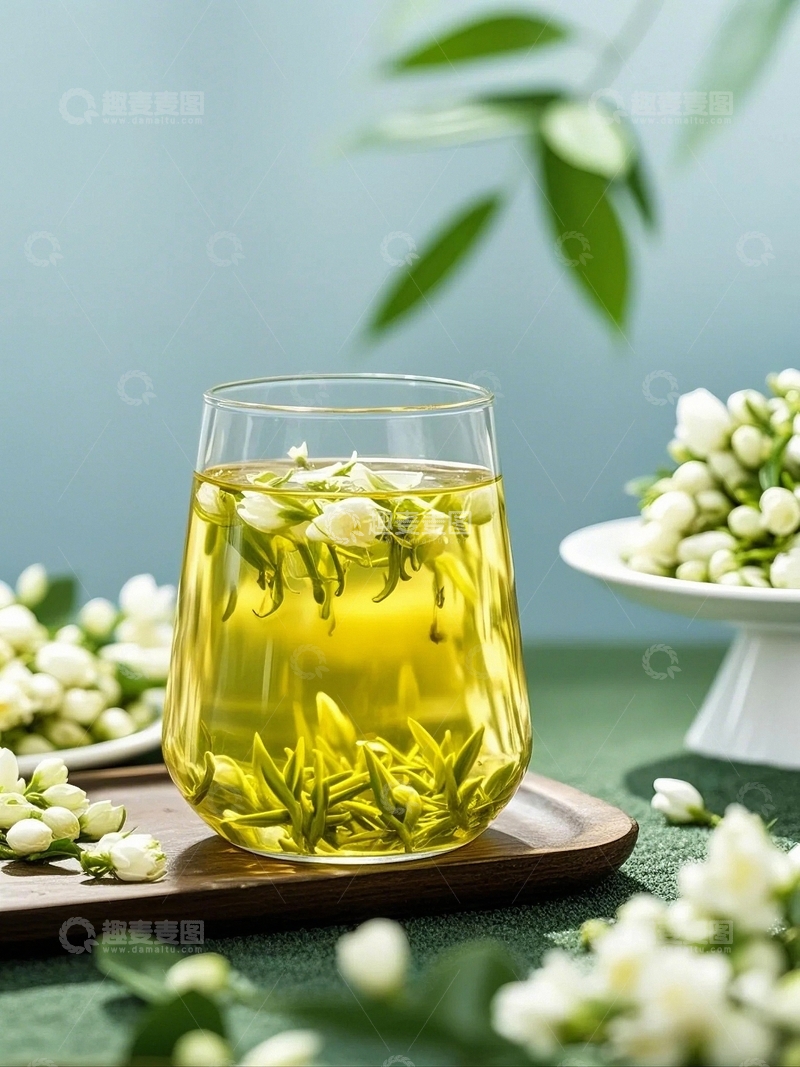 高清大图下载【趣麦麦图】绿茶新茶上市