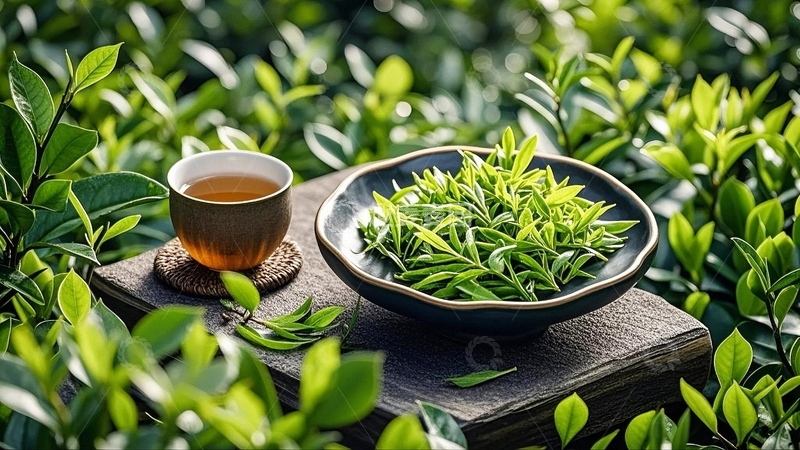 高清大图下载【趣麦麦图】绿茶新茶上市5