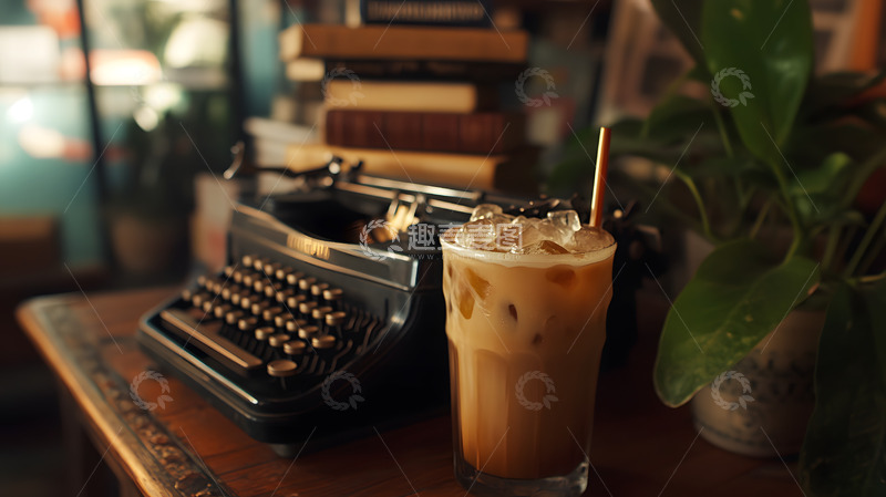 高清大图下载【趣麦麦图】复古氛围感奶茶拍摄3