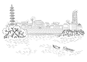 温州地标江心屿